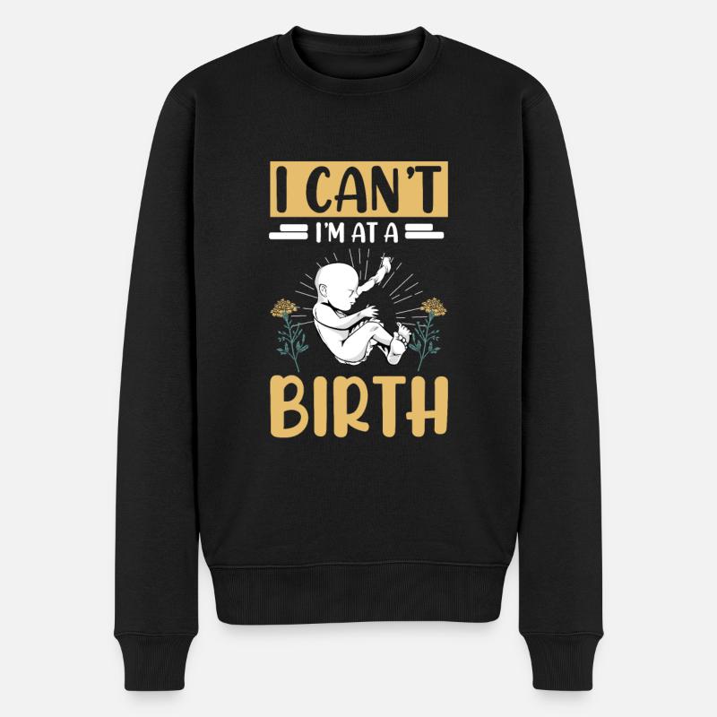 Doula infirmière sage-femme - Pull Premium bio Homme - noir