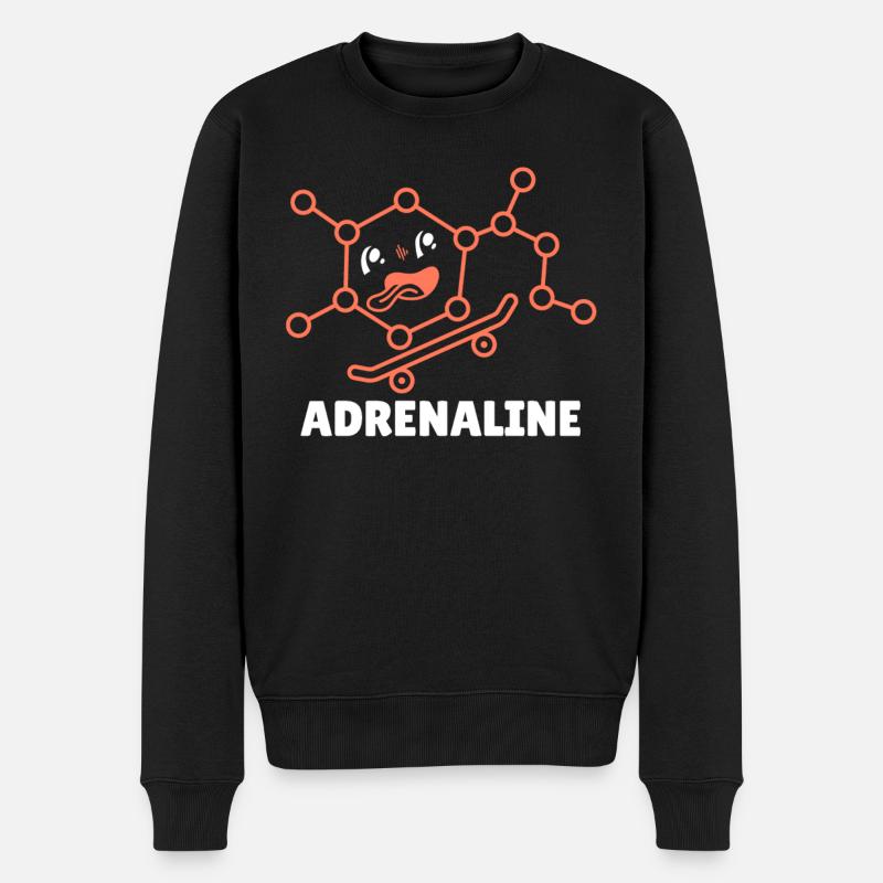 Chimiste Chimie Science Atome Molécule - Pull Premium bio Homme - noir