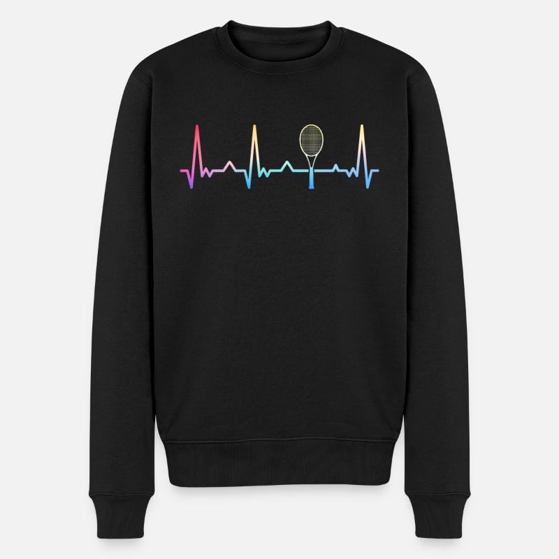 Joueur de tennis - Pull Premium bio Homme - noir