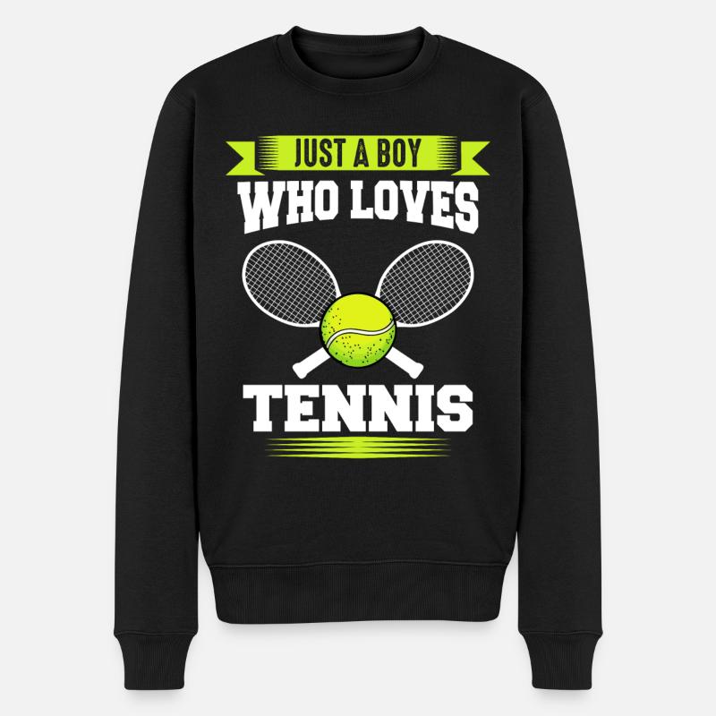 Joueur de tennis - Pull Premium bio Homme - noir