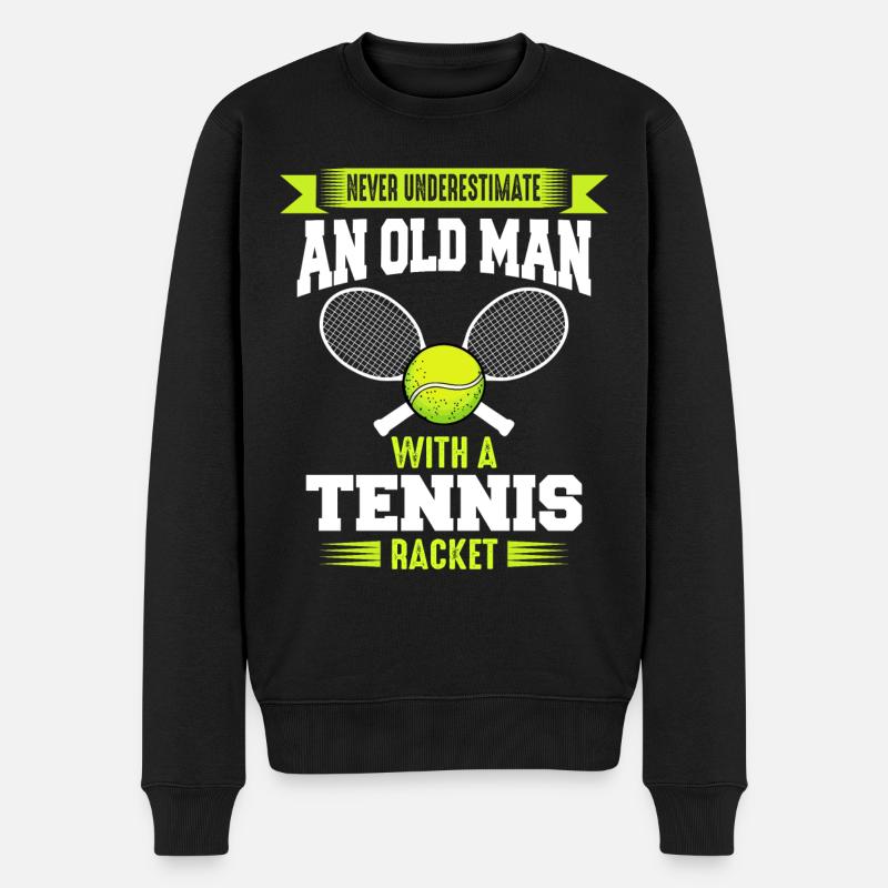 Joueur de tennis - Pull Premium bio Homme - noir