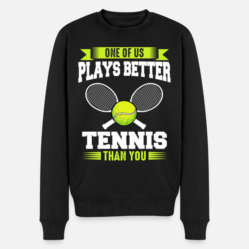 Joueur de tennis - Pull Premium bio Homme - noir