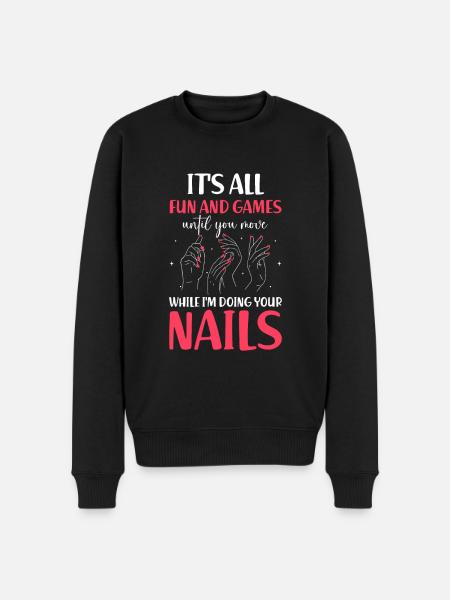 Nail Tech Manicure Nail Technician - Men's Premium Organic Jumper - black