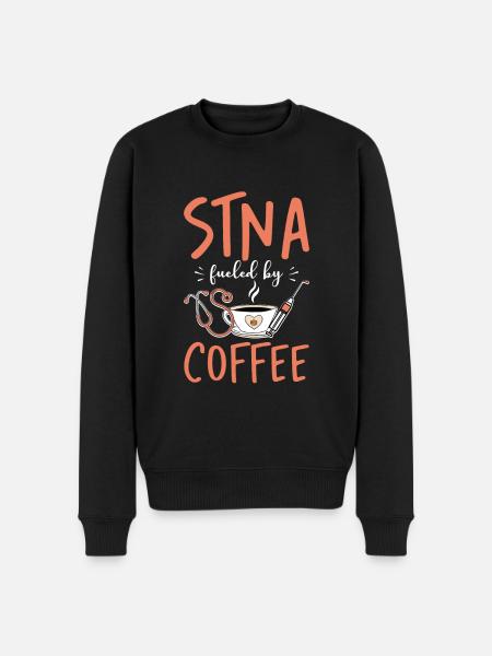 STNA Certified Nursing Assistant - Men's Premium Organic Jumper - black