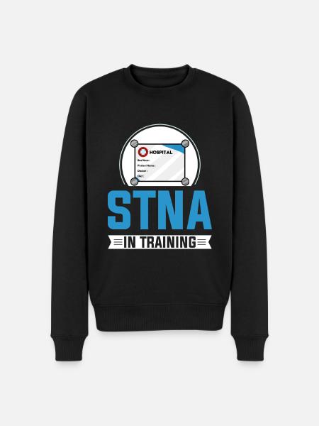 STNA Certified Nursing Assistant - Men's Premium Organic Jumper - black