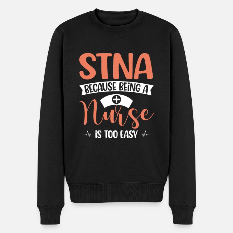 Infirmière auxiliaire certifiée STNA - Pull Premium bio Homme - noir