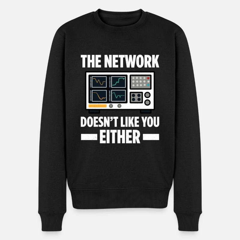 Netzwerkadministrator Systemadministrator Netzwerk - Männer Premium Bio Pullover - Schwarz