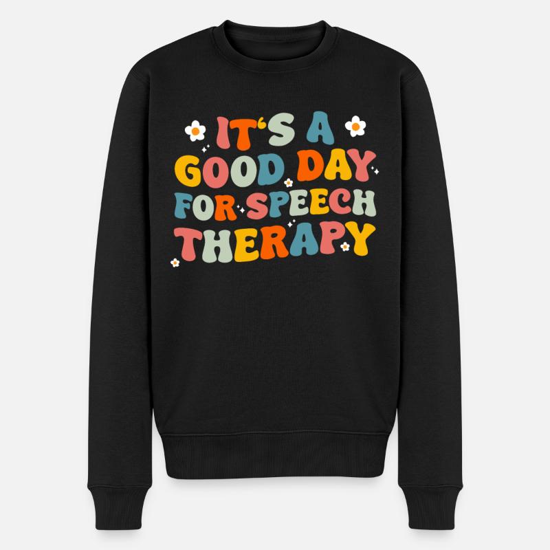 Logopäde Logopädie Sprachtherapie - Männer Premium Bio Pullover - Schwarz