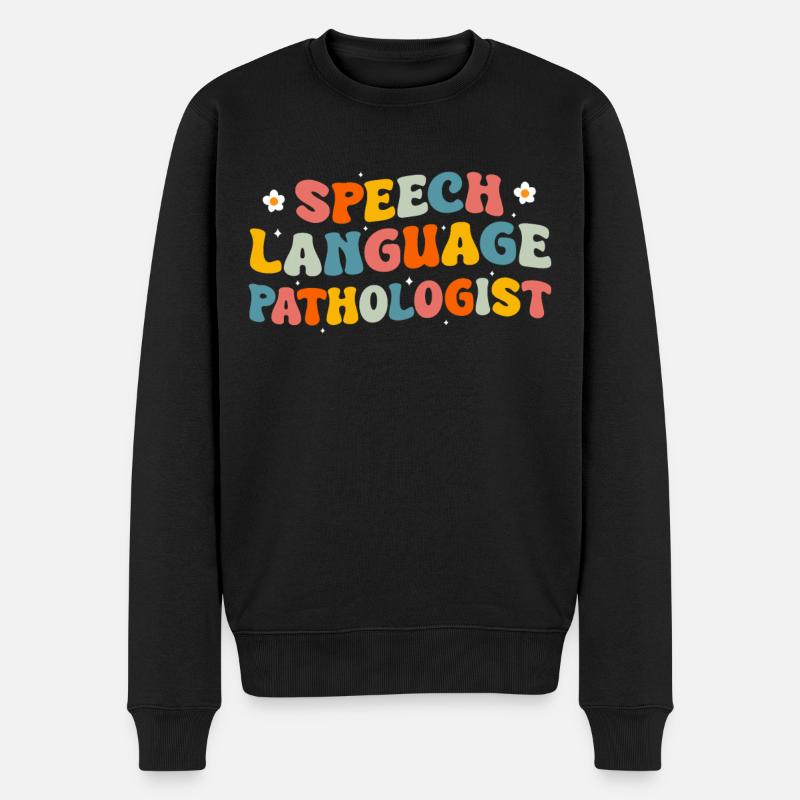 Logopäde Logopädie Sprachtherapie - Männer Premium Bio Pullover - Schwarz