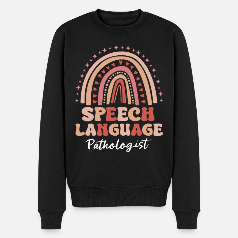 Logopäde Logopädie Sprachtherapie - Männer Premium Bio Pullover - Schwarz