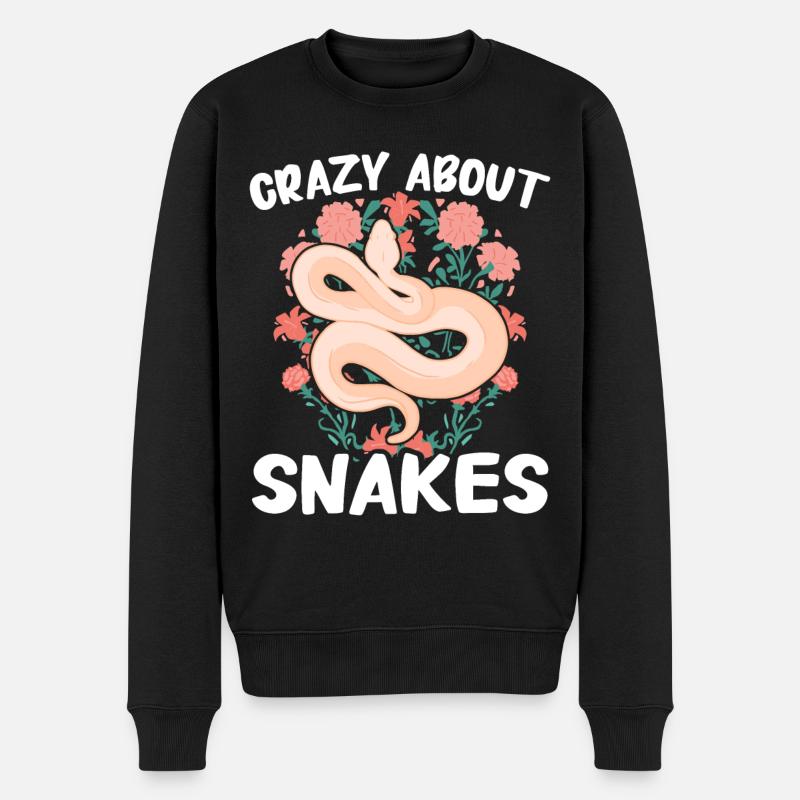 Serpent, Serpent, Animal - Pull Premium bio Homme - noir