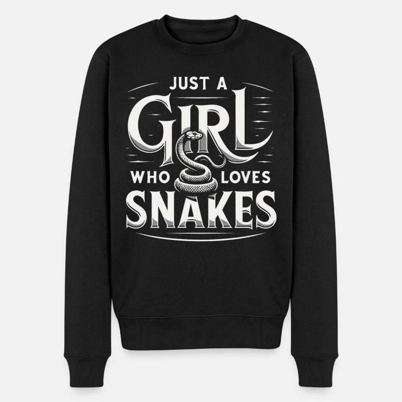 Serpent, Serpent, Animal - Pull Premium bio Homme - noir