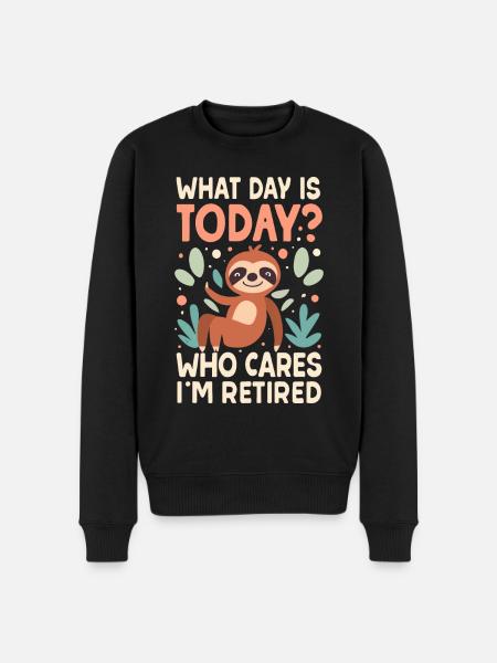 Retirees Retirement Pension Retirement - Men's Premium Organic Jumper - black