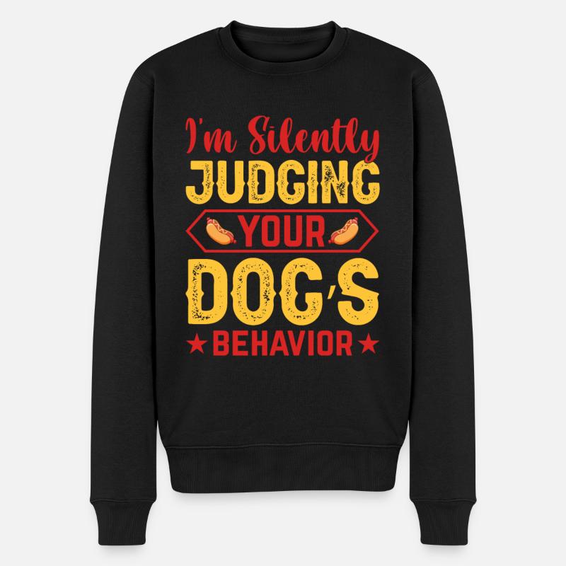 Amateurs de hot-dogs - Pull Premium bio Homme - noir
