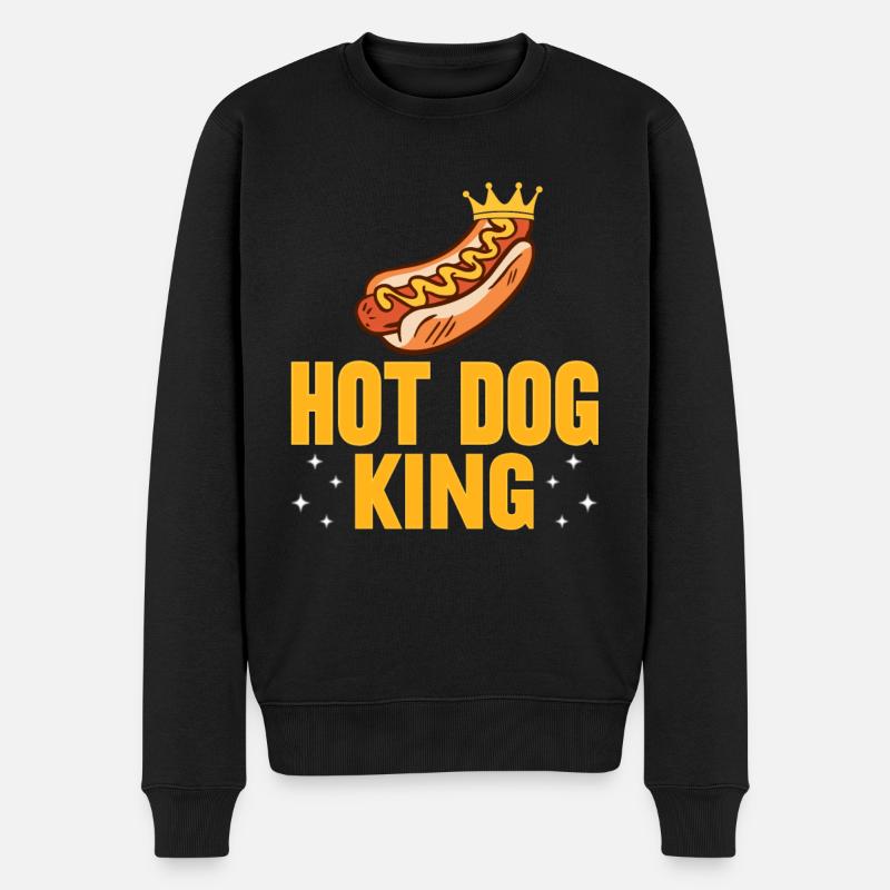 Roi des hot-dogs ! - Pull Premium bio Homme - noir