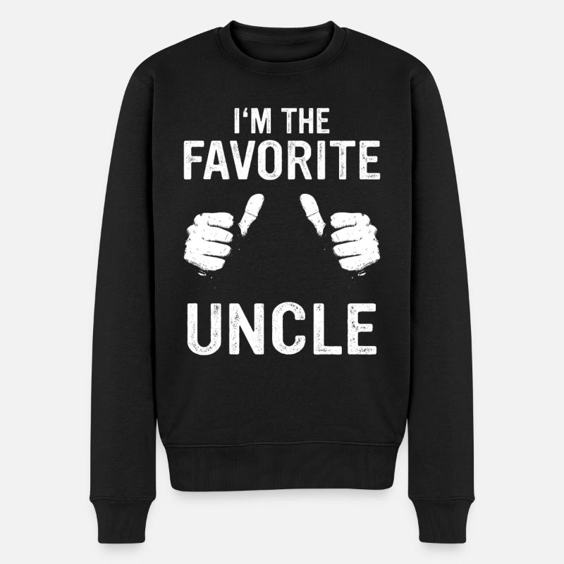 Oncle Fmilie Grand-oncle Oncle - Pull Premium bio Homme - noir