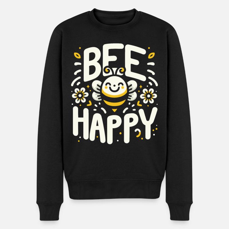abeille, apiculteur, abeille, abeille - Pull Premium bio Homme - noir
