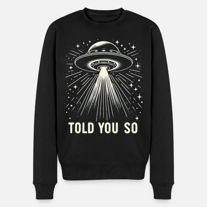Alien UFO Aliens Außerirdischer - Pull Premium bio Homme - noir