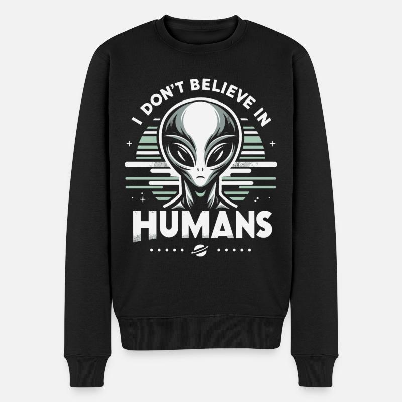 Alien UFO Aliens Außerirdischer - Pull Premium bio Homme - noir