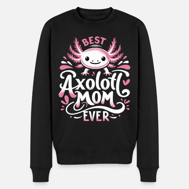Poisson axolotl - Pull Premium bio Homme - noir