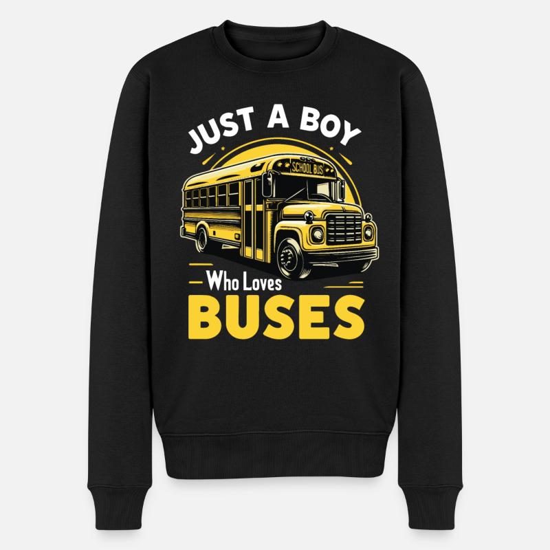 Chauffeur d’autobus Autobus scolaire - Pull Premium bio Homme - noir