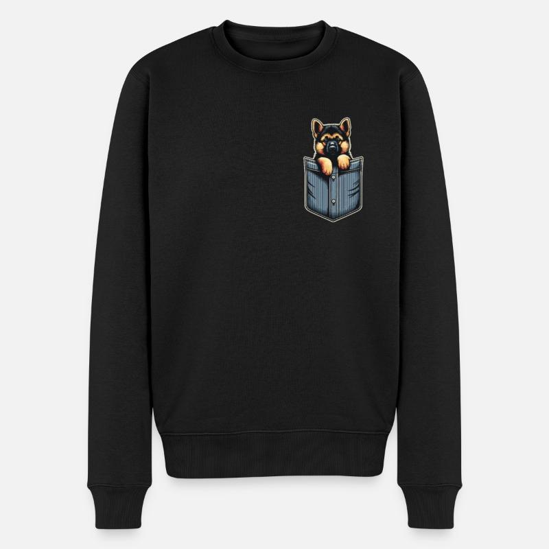 Berger Allemand Malinois - Pull Premium bio Homme - noir