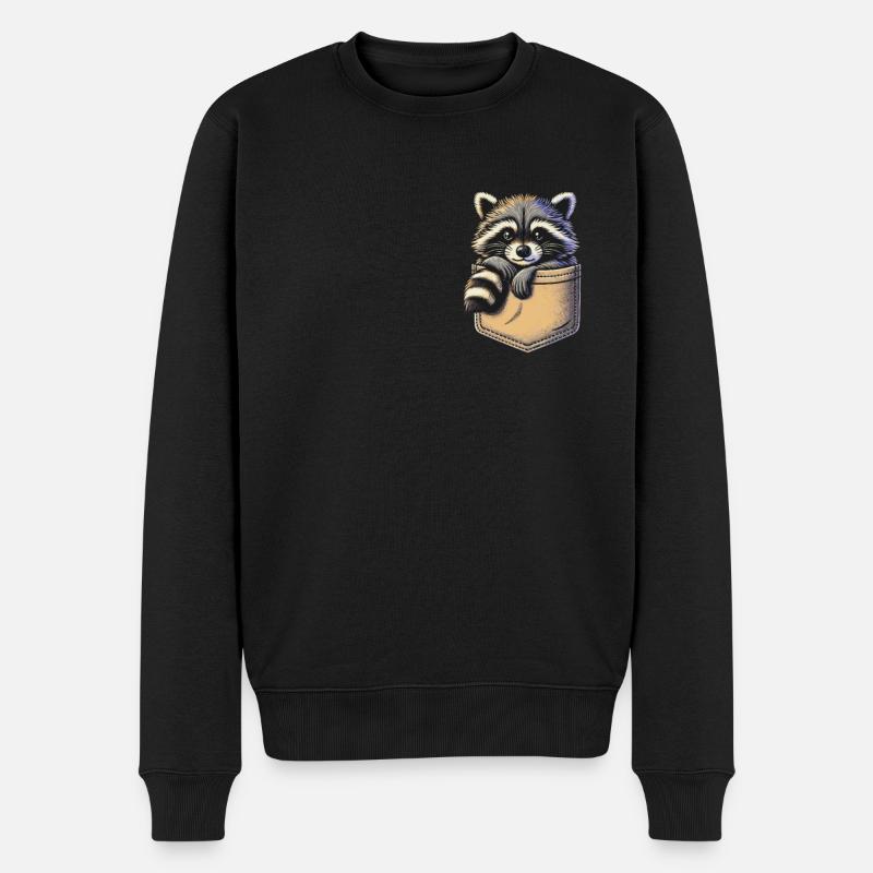 Raton laveur - Pull Premium bio Homme - noir