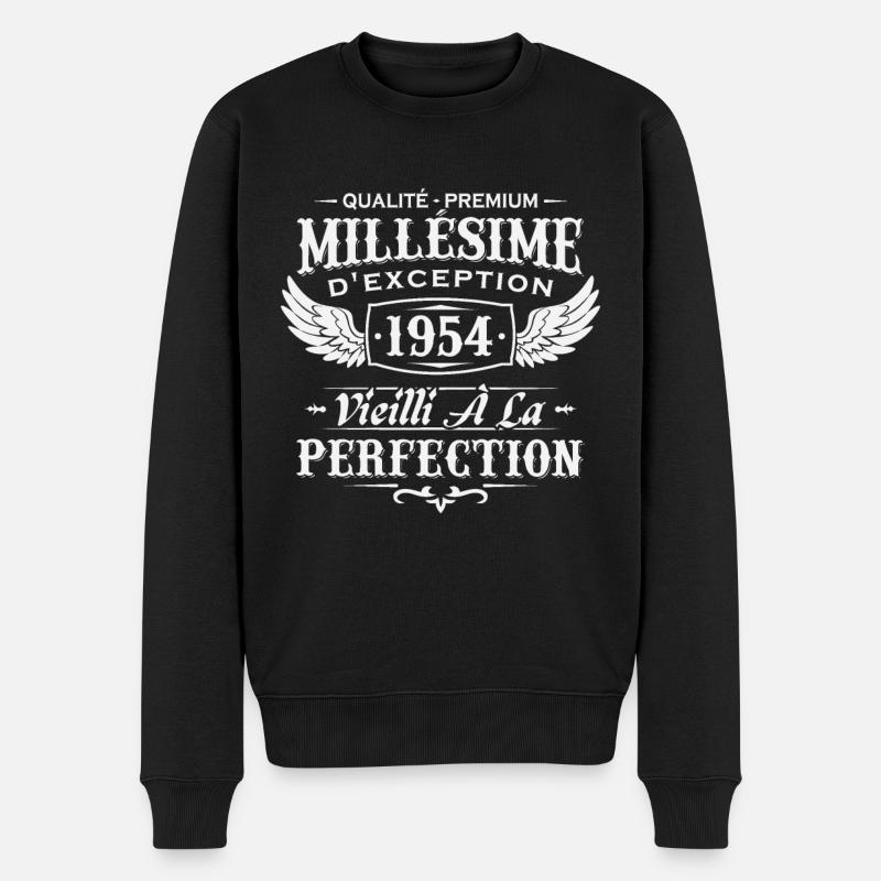 Millésime 1954 - Pull Premium bio Homme - noir