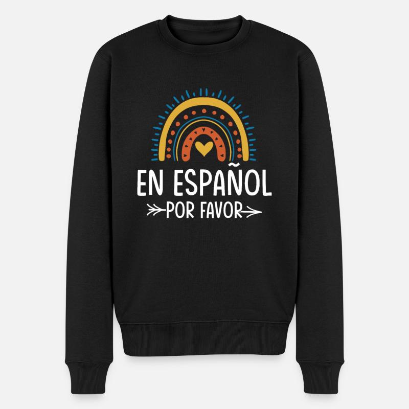 Spanischlehrerin Maestra Bilinguale Lehrerin - Männer Premium Bio Pullover - Schwarz