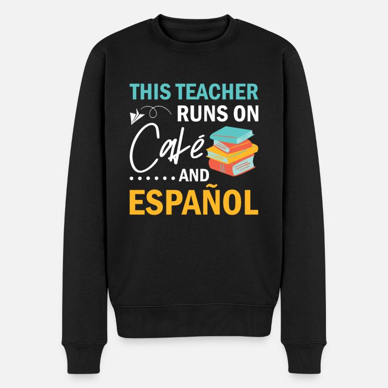 Spanischlehrerin Maestra Bilinguale Lehrerin - Männer Premium Bio Pullover - Schwarz