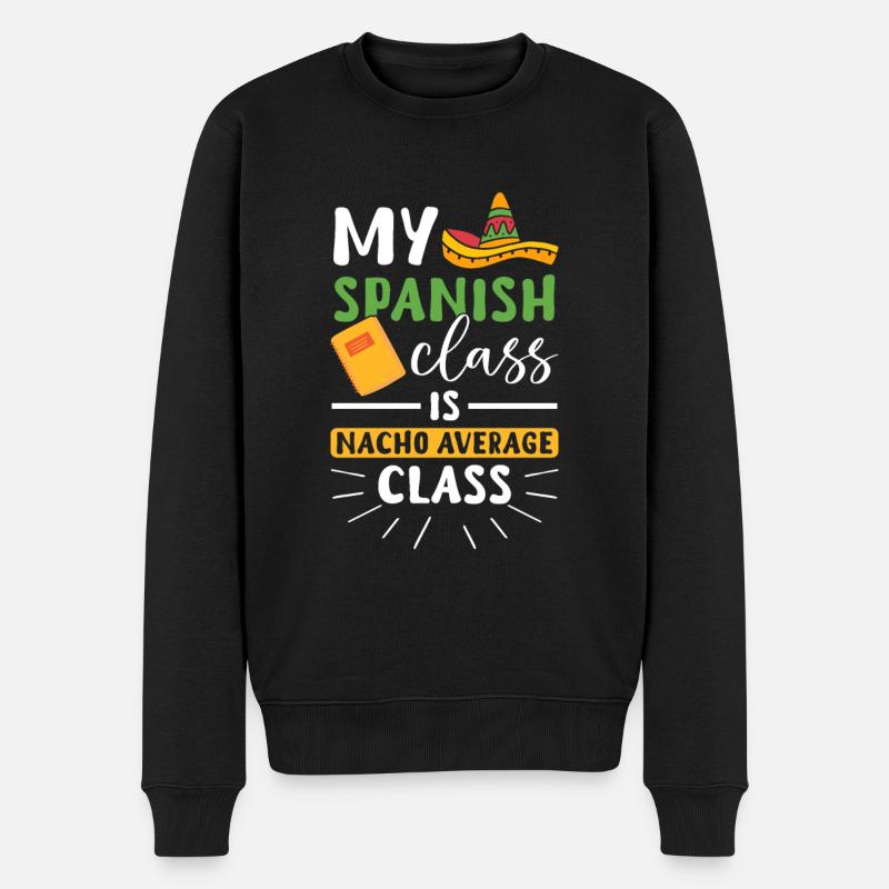 Spanischlehrerin Maestra Bilinguale Lehrerin - Männer Premium Bio Pullover - Schwarz