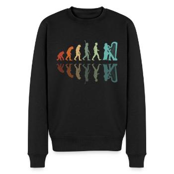 Entwicklung des Harfenspielers - Männer Premium Bio Pullover - Schwarz - Vorne - Nico (187cm)
