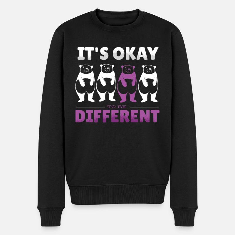 Accepting Uniqueness: Epilepsy Awareness - Men's Premium Organic Jumper - black