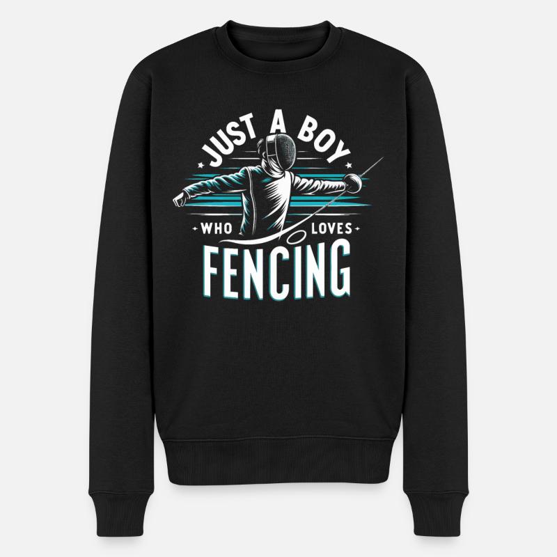 Escrimeur - Pull Premium bio Homme - noir