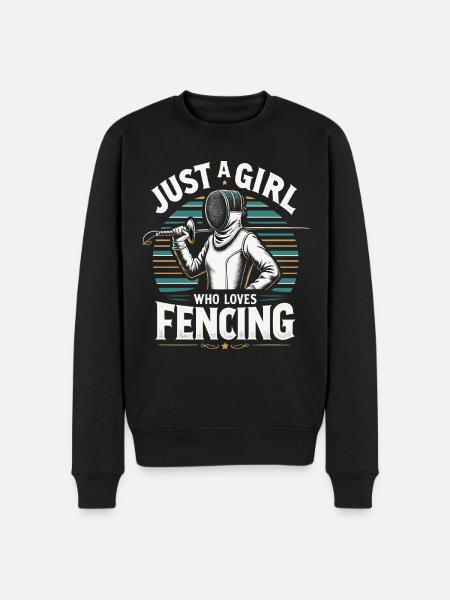 Fencing Fencer - Men's Premium Organic Jumper - black