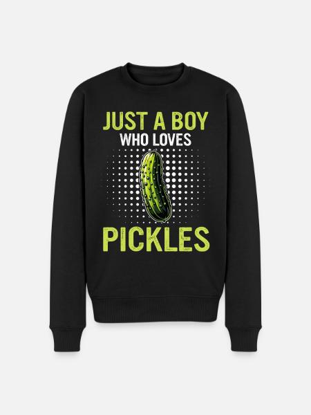 Cucumber, Pickle, Pickle, Food Dill - Men's Premium Organic Jumper - black