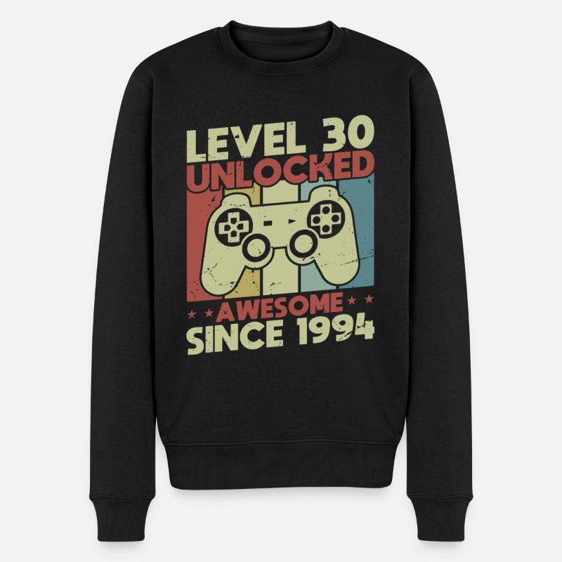 Niveau 30 débloqué - Pull Premium bio Homme - noir