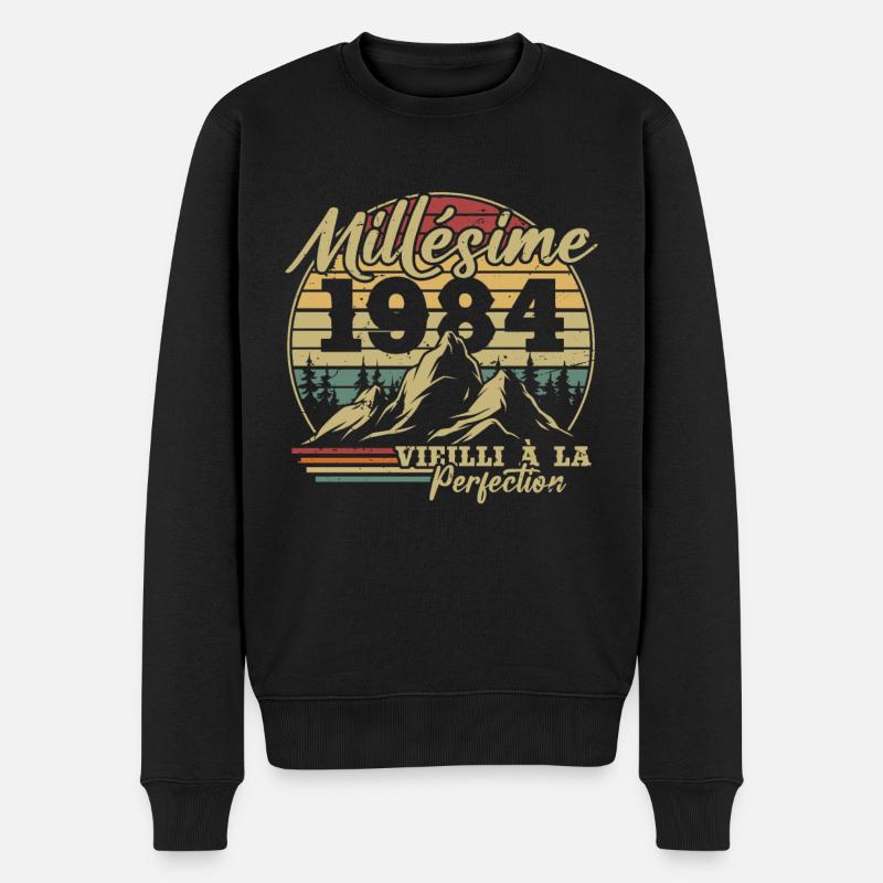 Millésime 1984 - Pull Premium bio Homme - noir