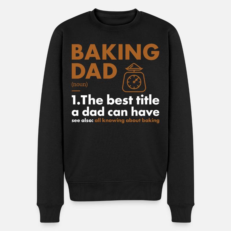 Boulanger Papa Définition Cuisson - Pull Premium bio Homme - noir