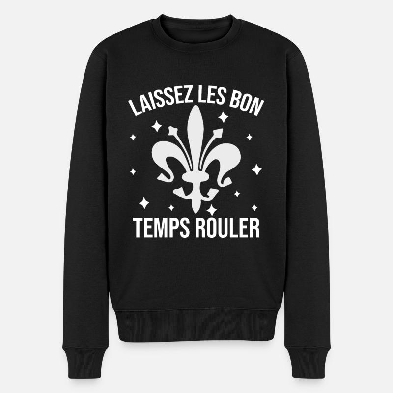 Mardi Gras - Pull Premium bio Homme - noir