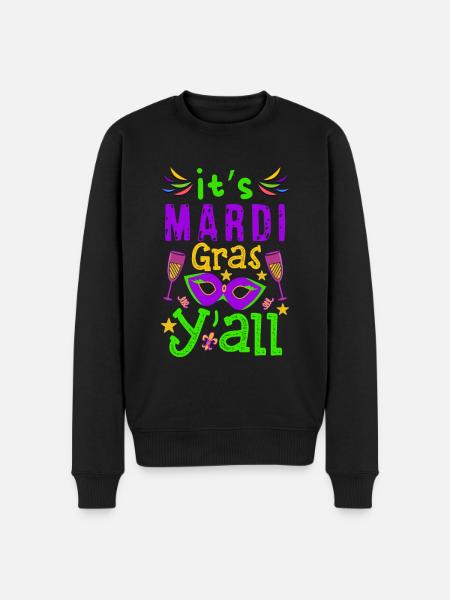Mardi Gras - Men's Premium Organic Jumper - black