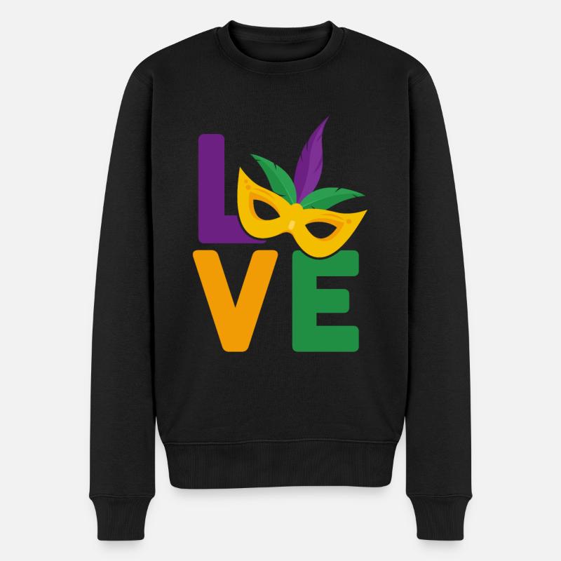 Mardi Gras - Pull Premium bio Homme - noir