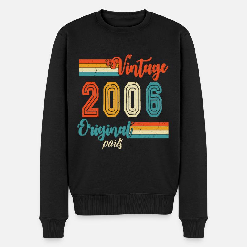 Vintage 2006 Vintage rétro cadeau d’anniversaire - Pull Premium bio Homme - noir