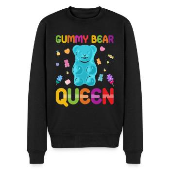Gümmibär Königin der Süßigkeiten - Männer Premium Bio Pullover - Schwarz - Vorne - Nico (187cm)