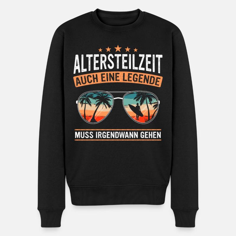 Altersteilzeit ATZ - Männer Premium Bio Pullover - Schwarz