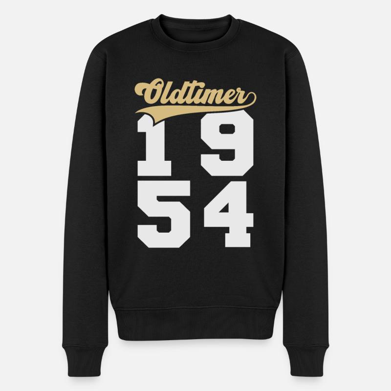 Oldtimer 1954 - Männer Premium Bio Pullover - Schwarz