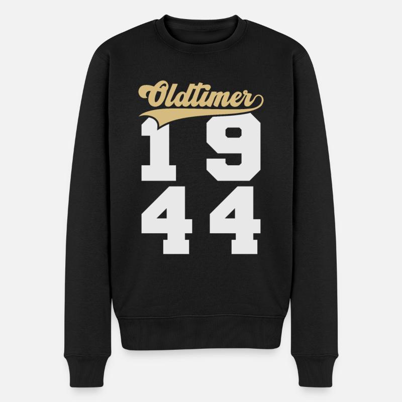 Oldtimer 1944 - Männer Premium Bio Pullover - Schwarz