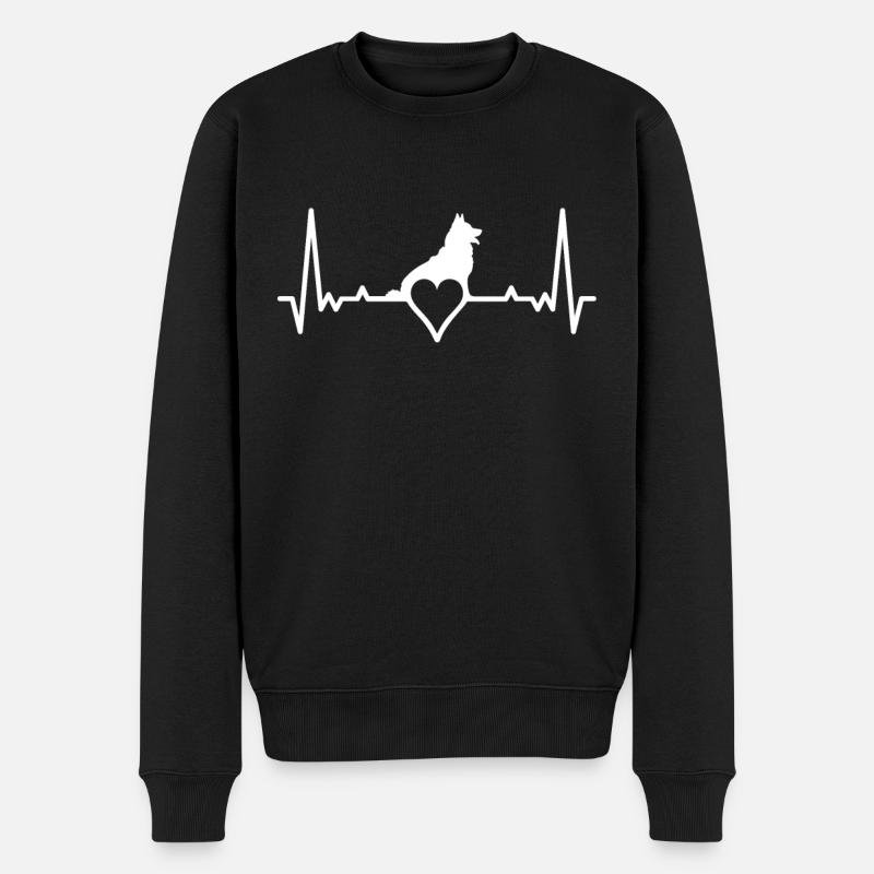 Chien Husky Sibérien - Pull Premium bio Homme - noir