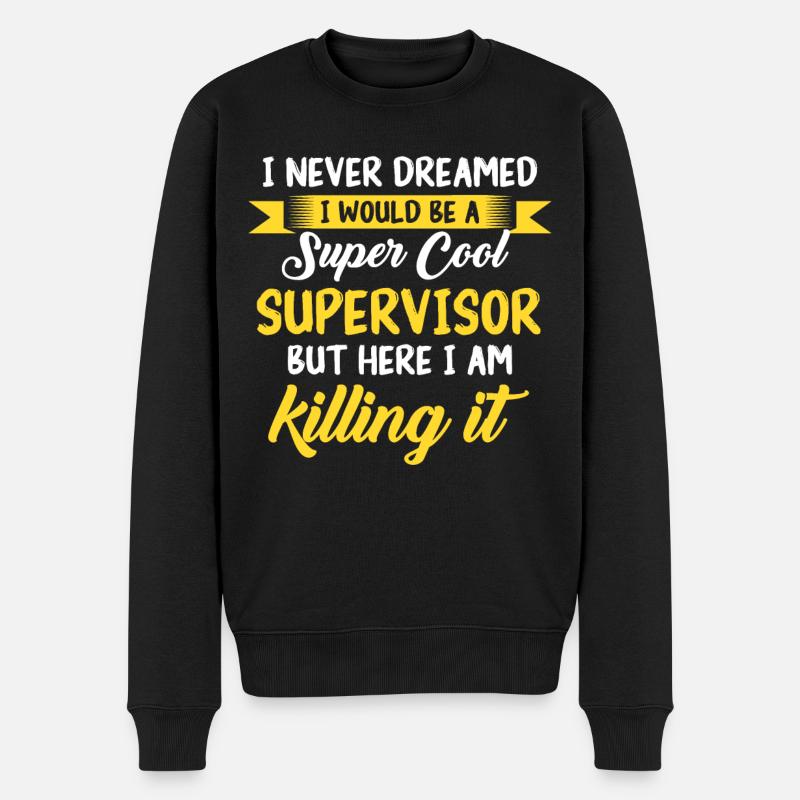 Profession de superviseur - Pull Premium bio Homme - noir