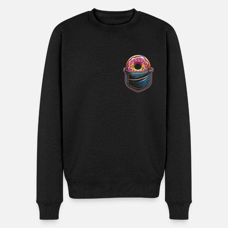 Beignet Beignets Candy Bagel - Pull Premium bio Homme - noir